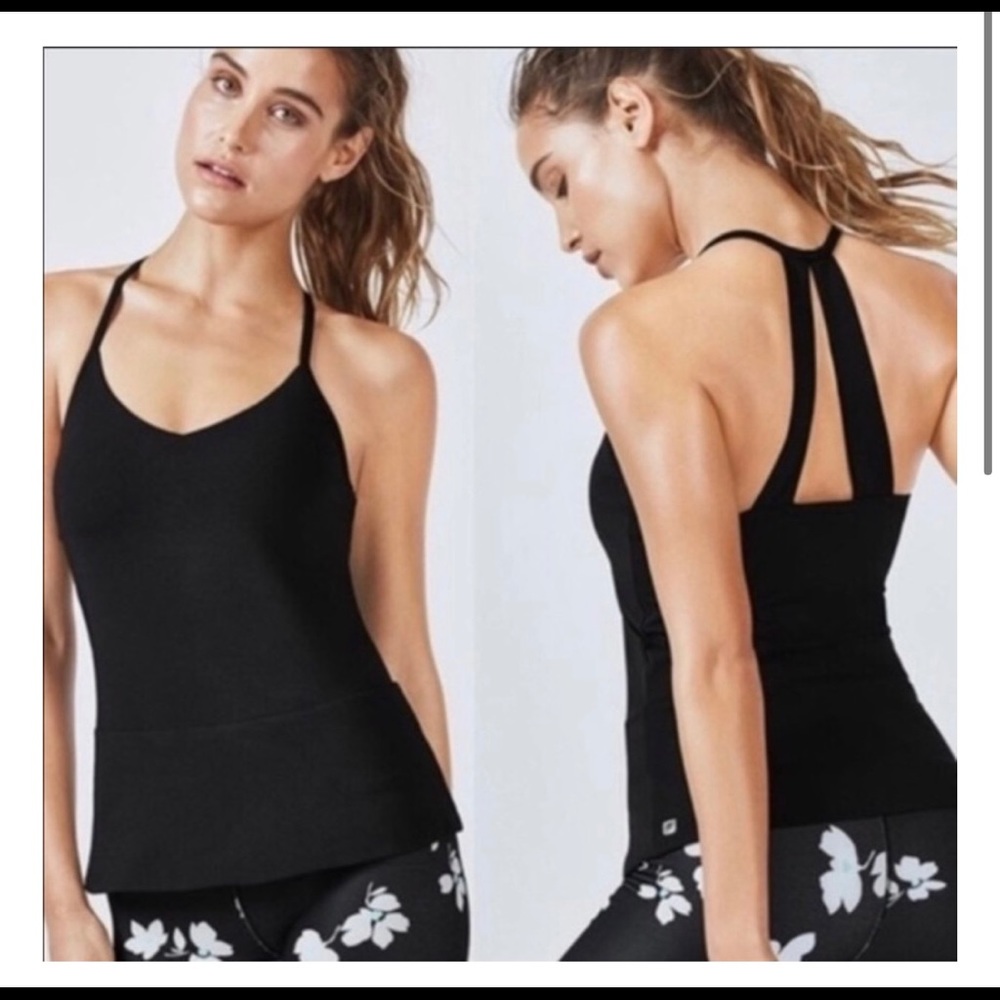 NWT Fabletics Diara Peplum Tank
